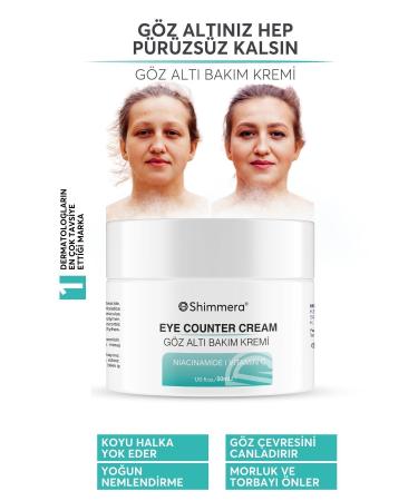 shimmera Under Eye Bags Dark Circles & Dark Circles Anti-Intensive Moisturizer and Under Eye Brightening Cream 50 ml