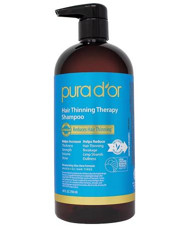 Pura D'or Lavender & Vanilla Scented Shampoo for Fine Hair 709ML