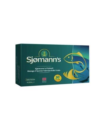Sjomann's Fishoil Omeage-3 Chewable Gel 30 Tablets | Fish Oil Supplement