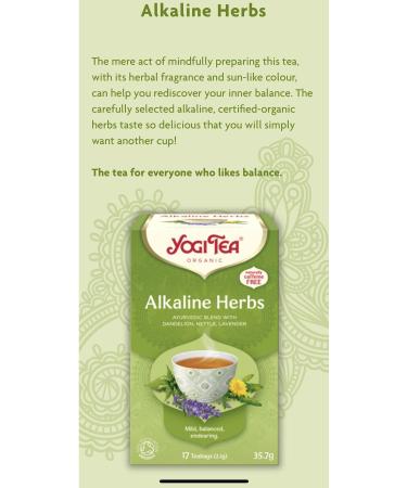 Yogi Tea Alkaline Herbs Organic Tea - Buy Online on GoSupps.com