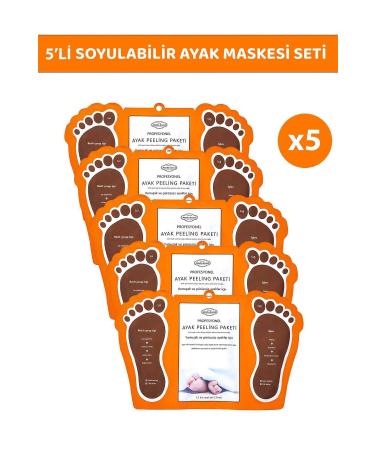 LUPIX Sock Type Foot Peeling Mask 5 Pieces