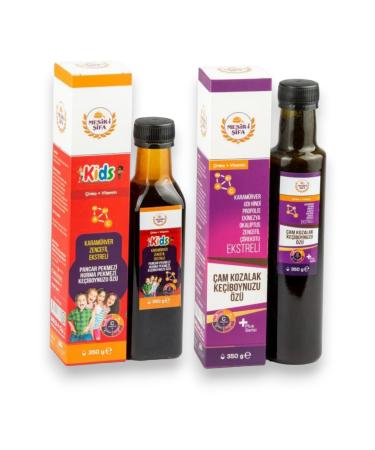 MES R S FA NATURAL Mesiri Sifa Kids Black Elderberry Ginger Extract 350 G Pine Cone Carob Extract 350 G