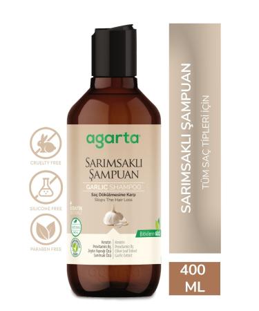 Agarta Garlic Shampoo Anti Hair Loss - Salt-Free Shampoo 400 ml