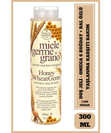 Nesti Dante Miele Stretch Di Grano Shower Gel 300ml | Purifying & Anti-Aging | Honey Wheat Germ