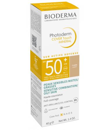 Bioderma Photoderm M SPF50+ Light 40 ml (High Protection Tinted Face Sunscreen Against Dark Spots & Blue Light) - Buy Online on GoSupps.com