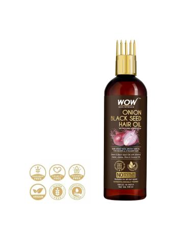 WOW Skin Science Red Onion Hair Oil- Contains 9 Natural-7 Cold Pressed Oils. Does not contain cooking oil100ml