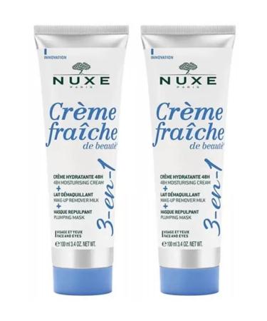 Nuxe Creme Fraiche De Beaute 3 Effect Moisturizing Cream 100 ml 2 Pieces