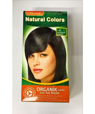 Organic Natural Colors Hair Dye 4C Anthracite Brown - Organic Dye