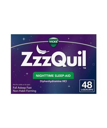 NY Vicks ZzzQuil Nighttime Sleep Aid 48 LiquiCaps