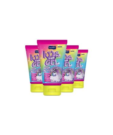 Hobby Kids Hair Gel Unicorn 150 Ml X 4