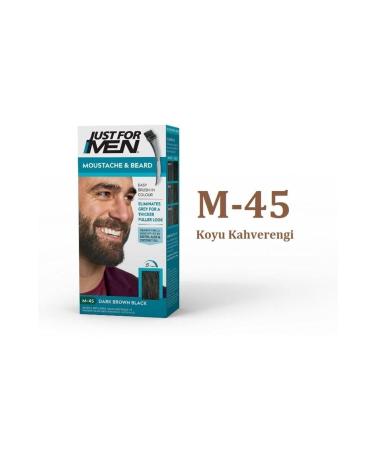 Just For Men Moustache And Beard - M-45 Dark Brown Moustache And Beard Dye 8680937004597.