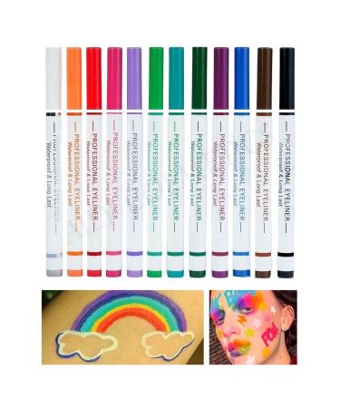 AVEMOR 12 Color Pen Eyeliner Set