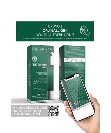 SAINT DE LUMIERE LUMISEBUM Anti-Acne Anti-Blackhead and Anti-Spot Sebum Balancing Mattifying and Moisturizing Serum 30ml - Buy Online on GoSupps.com