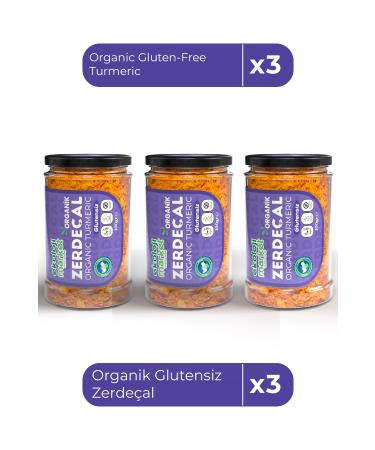 Ekoloji Market Organic Gluten-Free Turmeric 100 Gr x3 / Organic Gluten-Free Turmeric 100 Gr x3