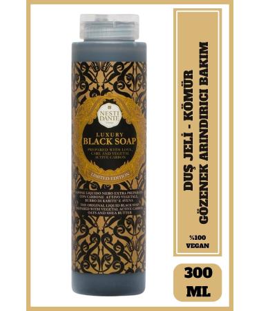 Nesti Dante Luxury Black Shower Gel 300ml | Pore Purifier | Jasmine Hyacinth Essence