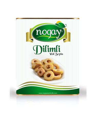 Nogay Olive Cultivation Sliced Green Olives 8 Kg Tin