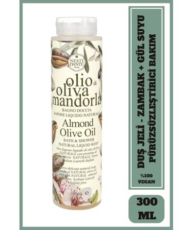 Nesti Dante Olio Di Oliva Mandorla Almond Shower Gel 300ml | Firming Lily and Almond Essence