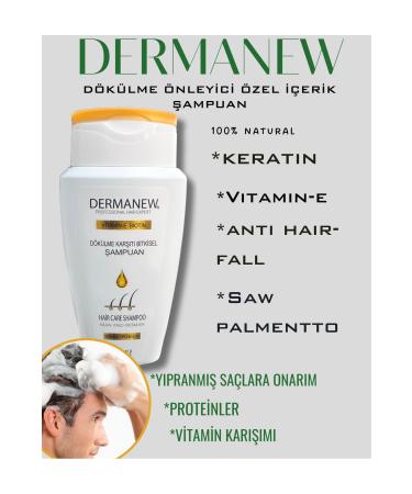 dermanew hair Dermanew Women and Men Special Content Anti-Loss Shampoo (SERUM SUPPORTING-BALANCER) - Buy Online on GoSupps.com