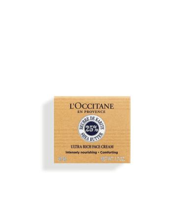 L'Occitane Shea Butter Ultra Rich Comforting Cream - Shea Intensive Moisturizing Face Cream - 50 ml - Buy Online on GoSupps.com