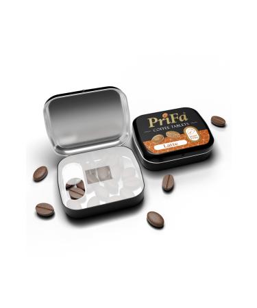 prifa Coffee Tablets | Latte | Sugar Free | Vegan | Emergency Coffee | Real Absorbable Coffee