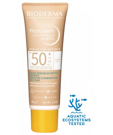 Bioderma Photoderm M SPF50+ Light 40 ml (High Protection Tinted Face Sunscreen Against Dark Spots & Blue Light) - Buy Online on GoSupps.com