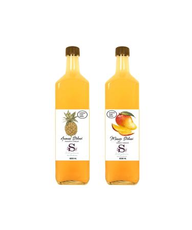 Suheylaana Natural Pineapple Vinegar 1000 Ml And Natural Mango Vinegar 1000 Ml