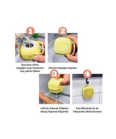 ESS Essemag Soft Silicone Material Flexible Gel Chamber Massage Function Effective Bath Shower Bath Glove - Buy Online on GoSupps.com