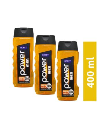Hobby Men 2in1 Shampoo + Shower Gel Power 400 Ml X 3 Pieces