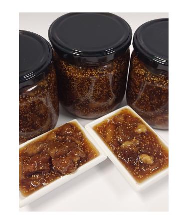 Natural Walnut Fig Jam from Saricaova 460 gr Handmade - Buy Online on GoSupps.com