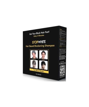STOP WHITE Stopwhite Hair Beard Blackening Shampoo Set 400 ml
