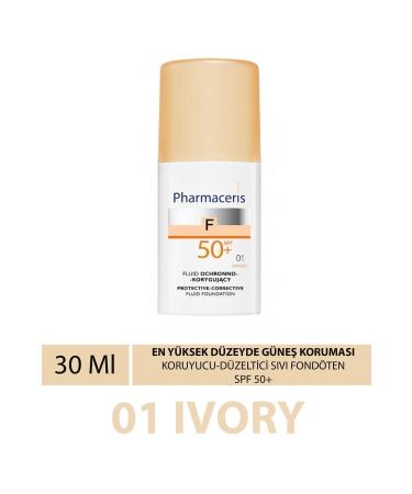 Pharmaceris Protective Corrective Liquid Foundation Highest Sun Protection Spf 50+ 01 Ivory
