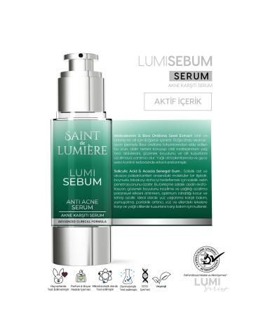 SAINT DE LUMIERE LUMISEBUM Anti-Acne Anti-Blackhead and Anti-Spot Sebum Balancing Mattifying and Moisturizing Serum 30ml - Buy Online on GoSupps.com