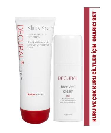 Decubal Special Repair Care Set for Dry and Very Dry Skin Clinical Cream 250 ml and Face Vital 50 ml