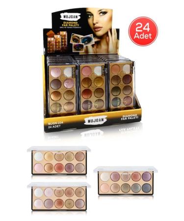 MUJGAN 24-Piece Glitter High Pigment Eyeshadow Palette