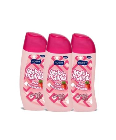 Hobby Marshmallow Strawberry Shower Gel 3x500 ml