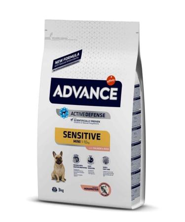 Advance Mini Sensitive Salmon Small Breed Dog Food 3 Kg - Buy Online on GoSupps.com