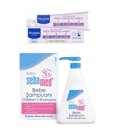 Sebamed Newborn Shampoo 250 ml + Mustela Vitamin Barrier 1-2-3 Cream 50ml