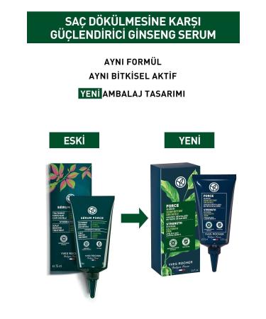 Yves Rocher Anti-Hair Loss Strengthening Ginseng Serum - Vegan-75 ml + LaRochePosay Gel - Buy Online on GoSupps.com