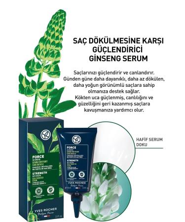 Yves Rocher Anti-Hair Loss Strengthening Ginseng Serum - Vegan-75 ml + LaRochePosay Gel - Buy Online on GoSupps.com