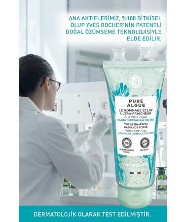 Yves Rocher Pure Algue Prebiotic Facial Peeling for Normal and Dry Skin - 75 ml / La Roche Posay Gel Gift - Buy Online on GoSupps.com