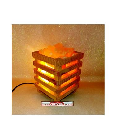 ifay ANKIRI ROCK SALT SQUARE WOODEN SALT LAMP - Buy Online on GoSupps.com