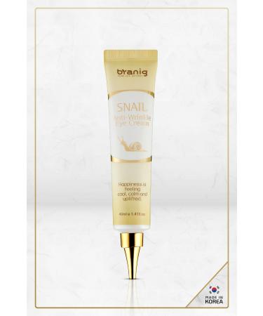 BRANIG Eye Contour and Eyelid Care Cream with Pure Snail Mucus Content Made In Korea