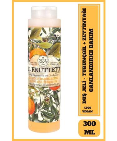 Nesti Dante Il Frutteto Olive Tangerine Shower Gel 300ml | Revitalizing Care | Citrus Olive Oil