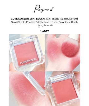 PEYWEST Professional Mini Blush 1 Piece Natural Cute Korean Mini Blush Powder Palette - Buy Online on GoSupps.com