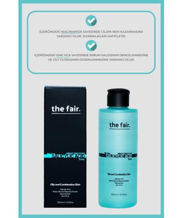 The Fair Bright And Clear Salicylic Acid Toner 200 ml Pore Care Sebum Flora Balancing - Buy Online on GoSupps.com