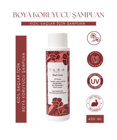 TARA Professional Red Care Red Hair Color Protection Shampoo 400 ML