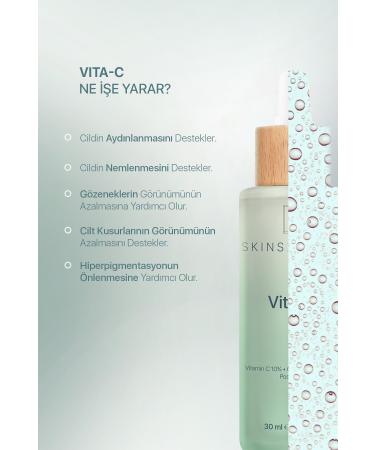 Skin Sensual Vita-c Vitamin C 10% Postbiotic and Skin Tone Equalizing Skin Care Serum 30 ml - Buy Online on GoSupps.com