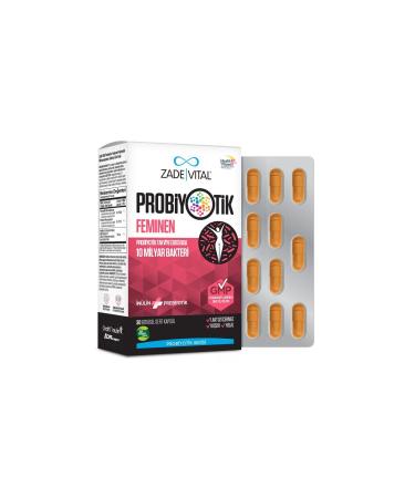 Zade Vital Feminine Probiotic Food Supplement 30 Capsules - Buy Online on GoSupps.com