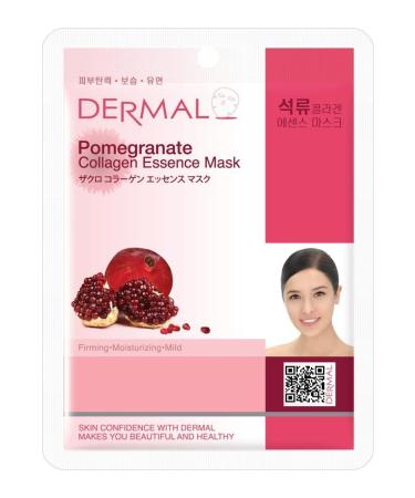 Dermal Firming Moisturizing and Softening Pomegranate Extract Collagen Mask 23 gr - Buy Online on GoSupps.com