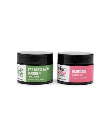 naturamisse Natural Underarm Cream Set Deokrem 50 ml Deomisse 50 ml Natural Solution to Sweat Odor - Buy Online on GoSupps.com